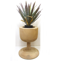 Stolik Stołek Kielich okrągły Donica pełne drewno 50cm